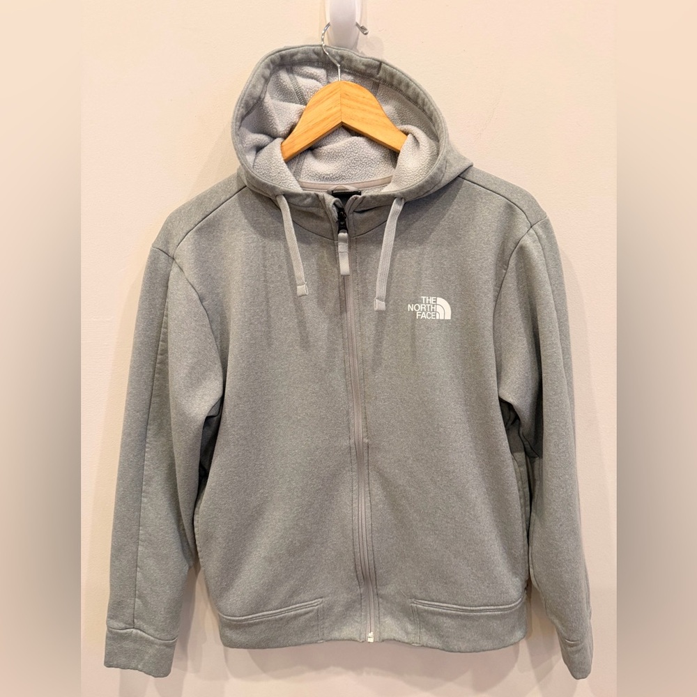 The North Face Women’s Small Gray Full Zip Hoodie Fleece Lined‎ Jacket